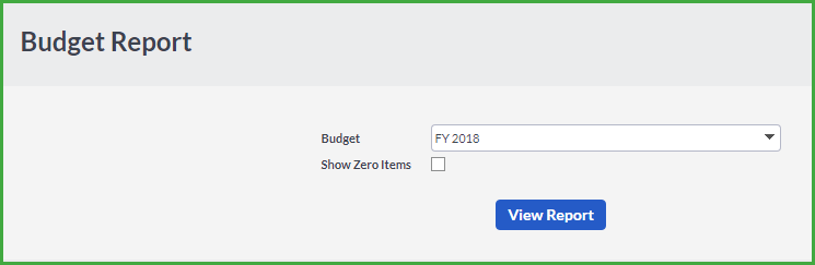 budgets budget report